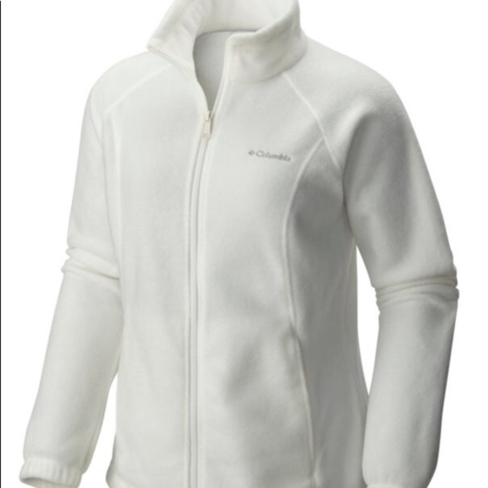 Columbia Women's White Full-Zip Fleece Jacket